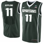 Men Michigan State Spartans NCAA #11 Keith Appling Green Authentic Nike 2019-20 Stitched College Basketball Jersey YL32U85IF